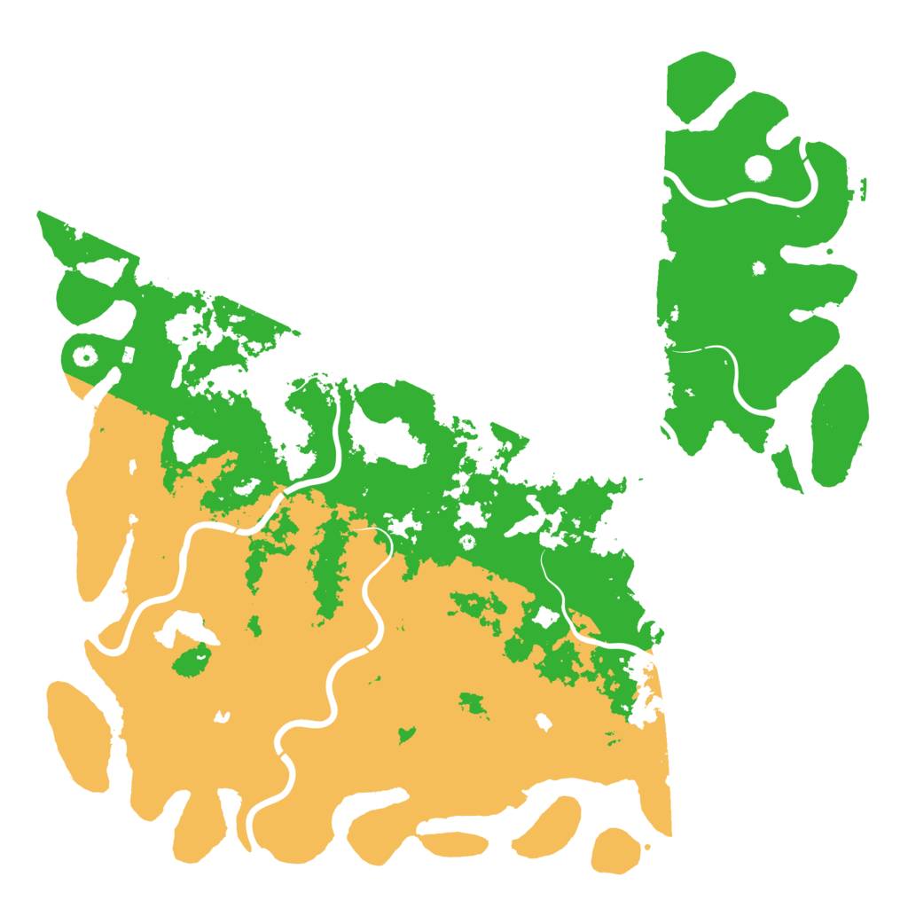 Biome Rust Map: Procedural Map, Size: 6000, Seed: 141190