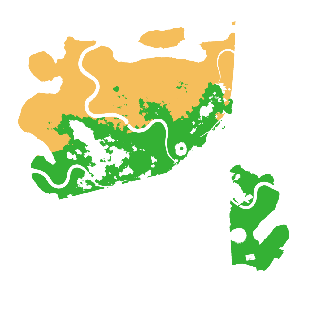 Biome Rust Map: Procedural Map, Size: 3700, Seed: 999362172