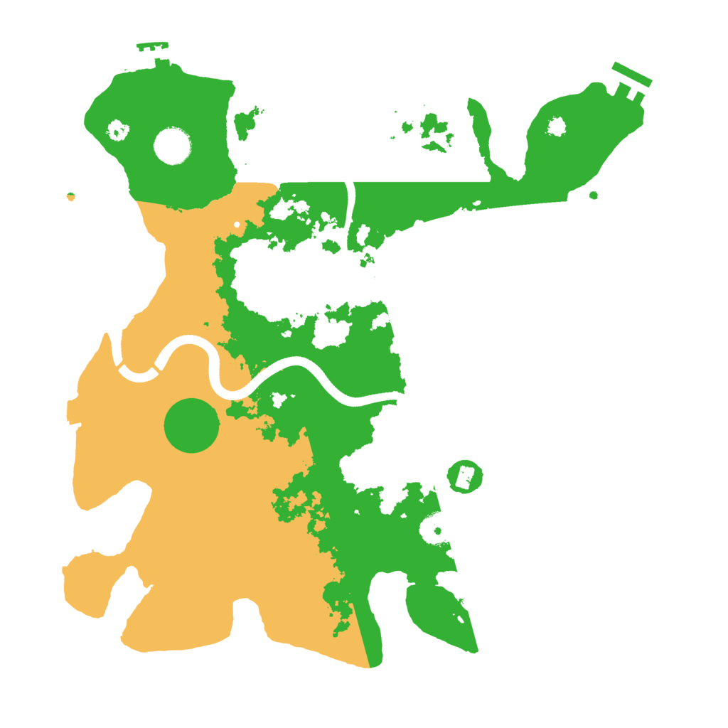 Biome Rust Map: Procedural Map, Size: 3500, Seed: 27012002