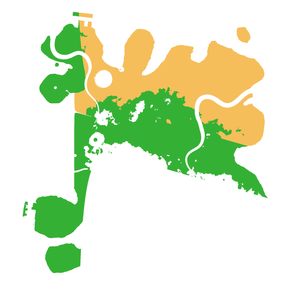 Biome Rust Map: Procedural Map, Size: 3000, Seed: 34098
