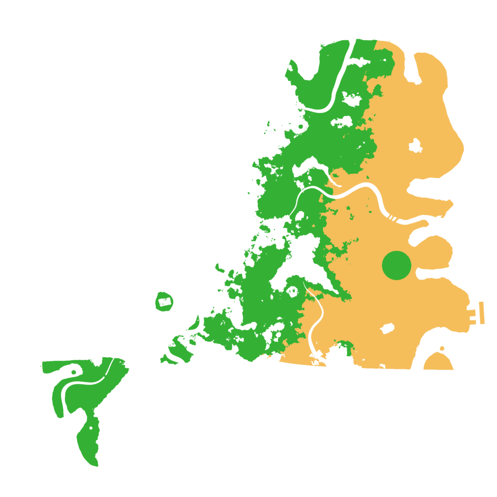 Biome Rust Map: Procedural Map, Size: 4500, Seed: 106442995