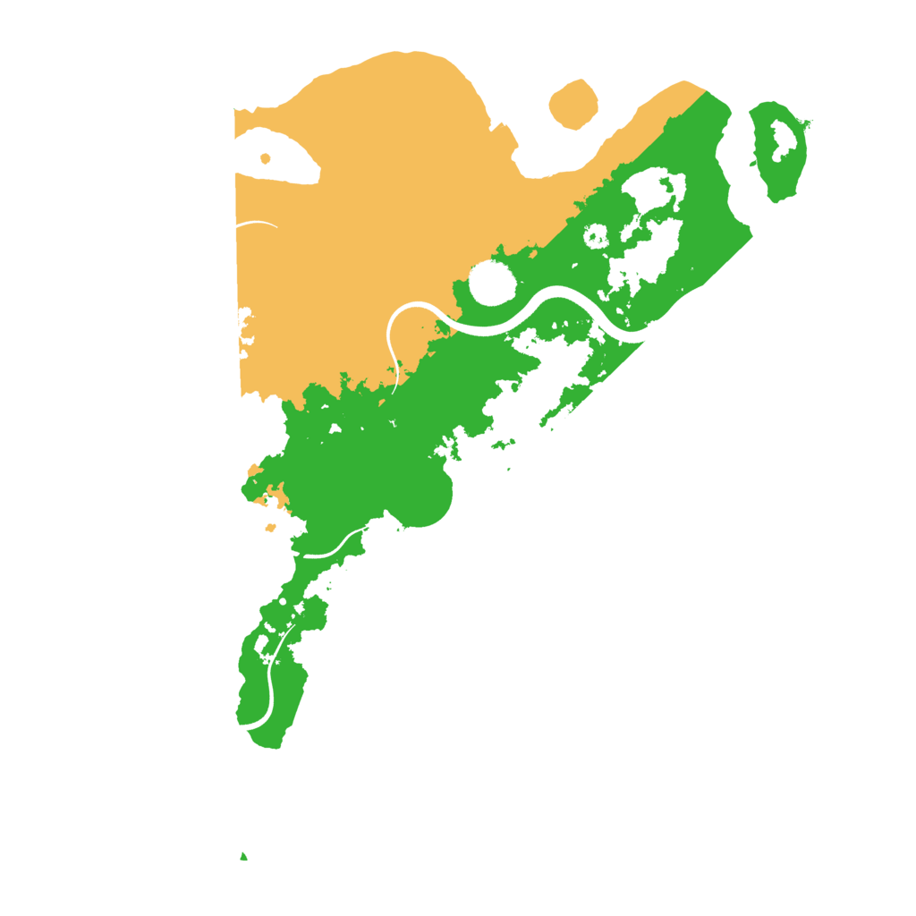 Biome Rust Map: Procedural Map, Size: 3600, Seed: 596308
