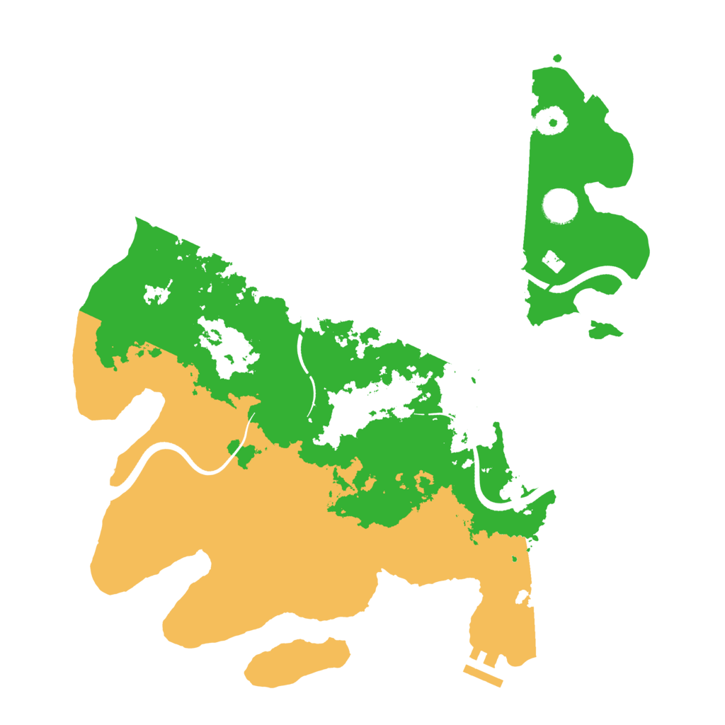 Biome Rust Map: Procedural Map, Size: 3600, Seed: 143