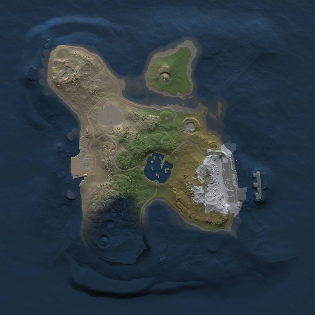 Rust Map: Procedural Map, Size: 1700, Seed: 1496170101, 3 Monuments