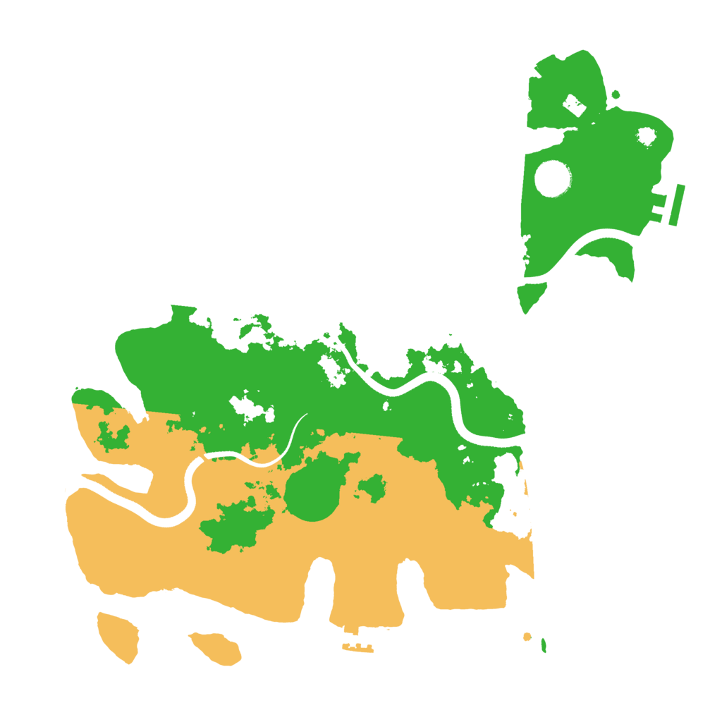 Biome Rust Map: Procedural Map, Size: 3500, Seed: 57351