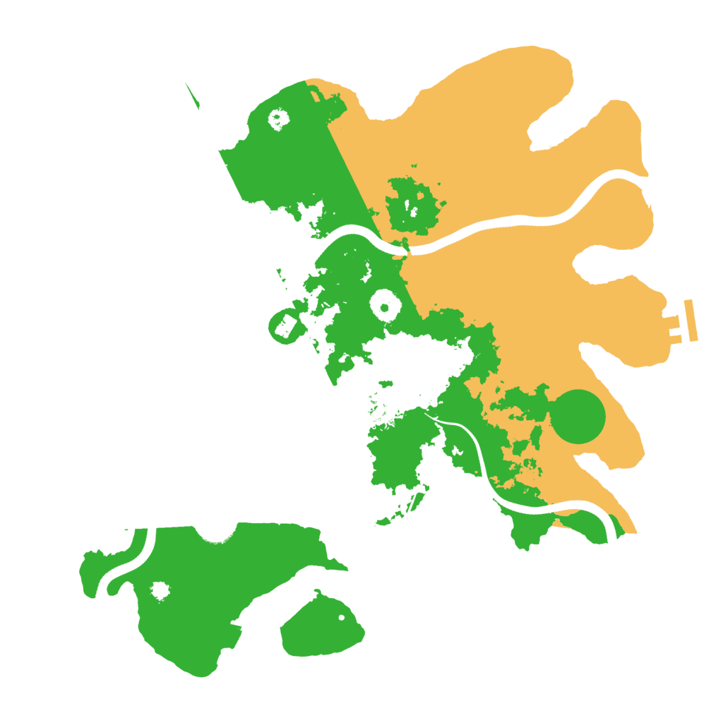 Biome Rust Map: Procedural Map, Size: 3500, Seed: 1957543976