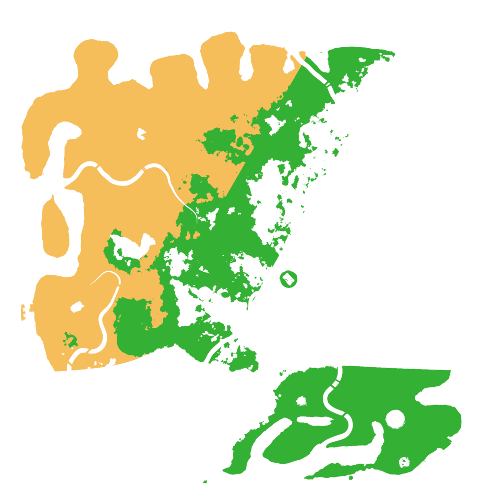 Biome Rust Map: Procedural Map, Size: 4750, Seed: 39492