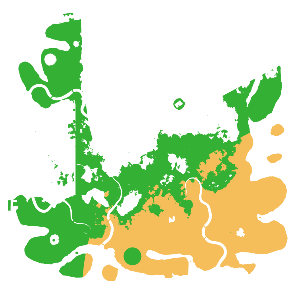 Biome Rust Map: Procedural Map, Size: 4500, Seed: 80525