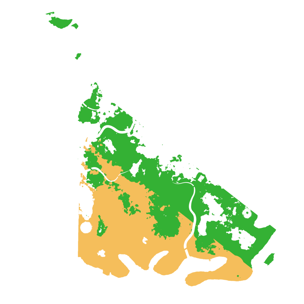 Biome Rust Map: Procedural Map, Size: 5000, Seed: 125385