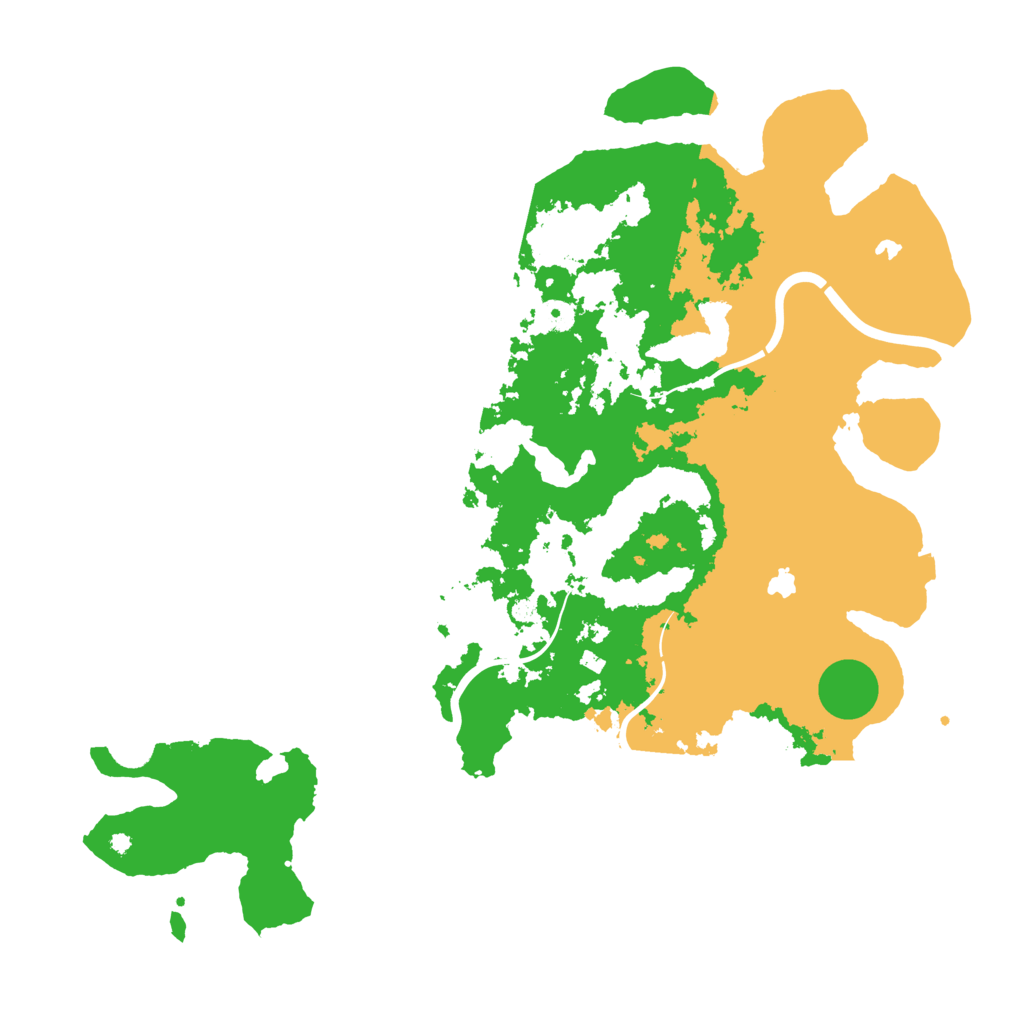 Biome Rust Map: Procedural Map, Size: 4500, Seed: 261389617