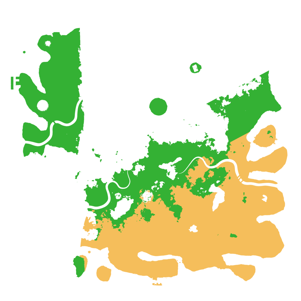 Biome Rust Map: Procedural Map, Size: 4750, Seed: 80525
