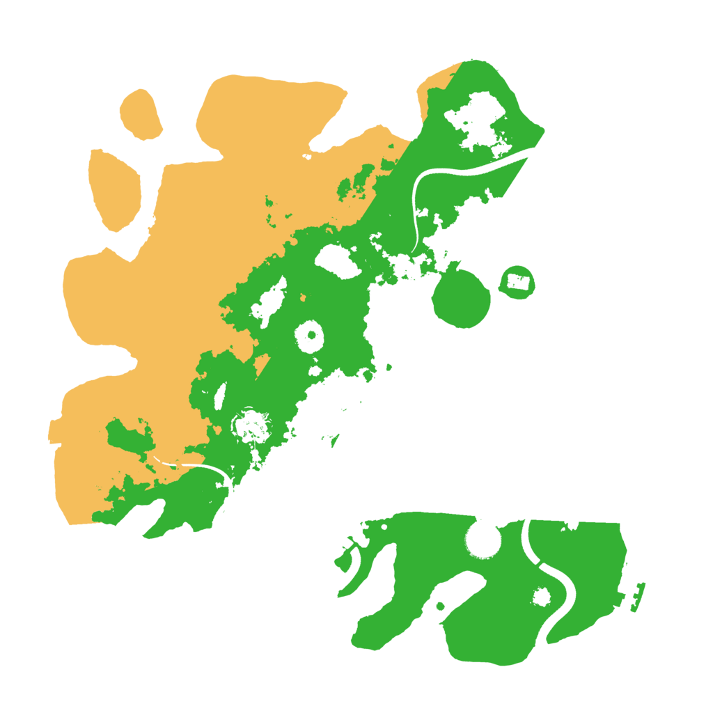 Biome Rust Map: Procedural Map, Size: 3500, Seed: 1234567789