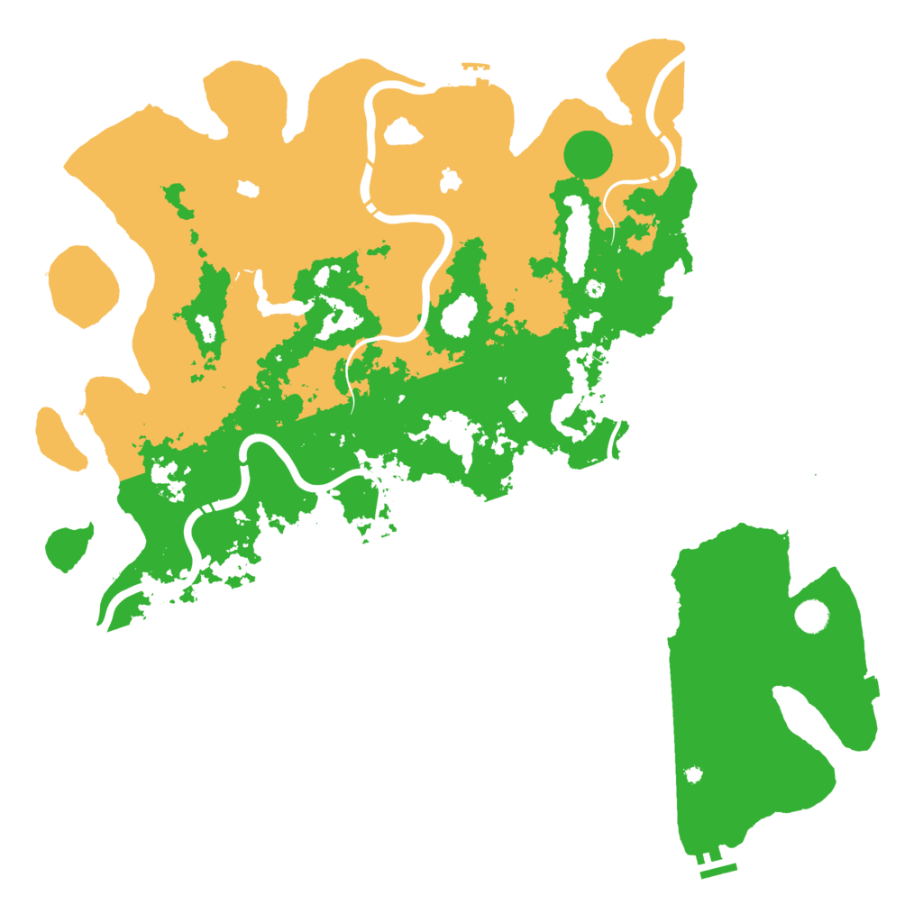 Biome Rust Map: Procedural Map, Size: 5000, Seed: 466757535