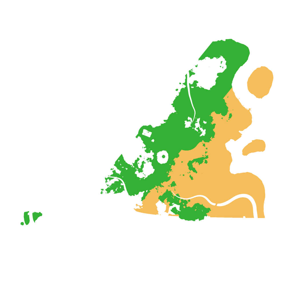 Biome Rust Map: Procedural Map, Size: 3500, Seed: 299578889