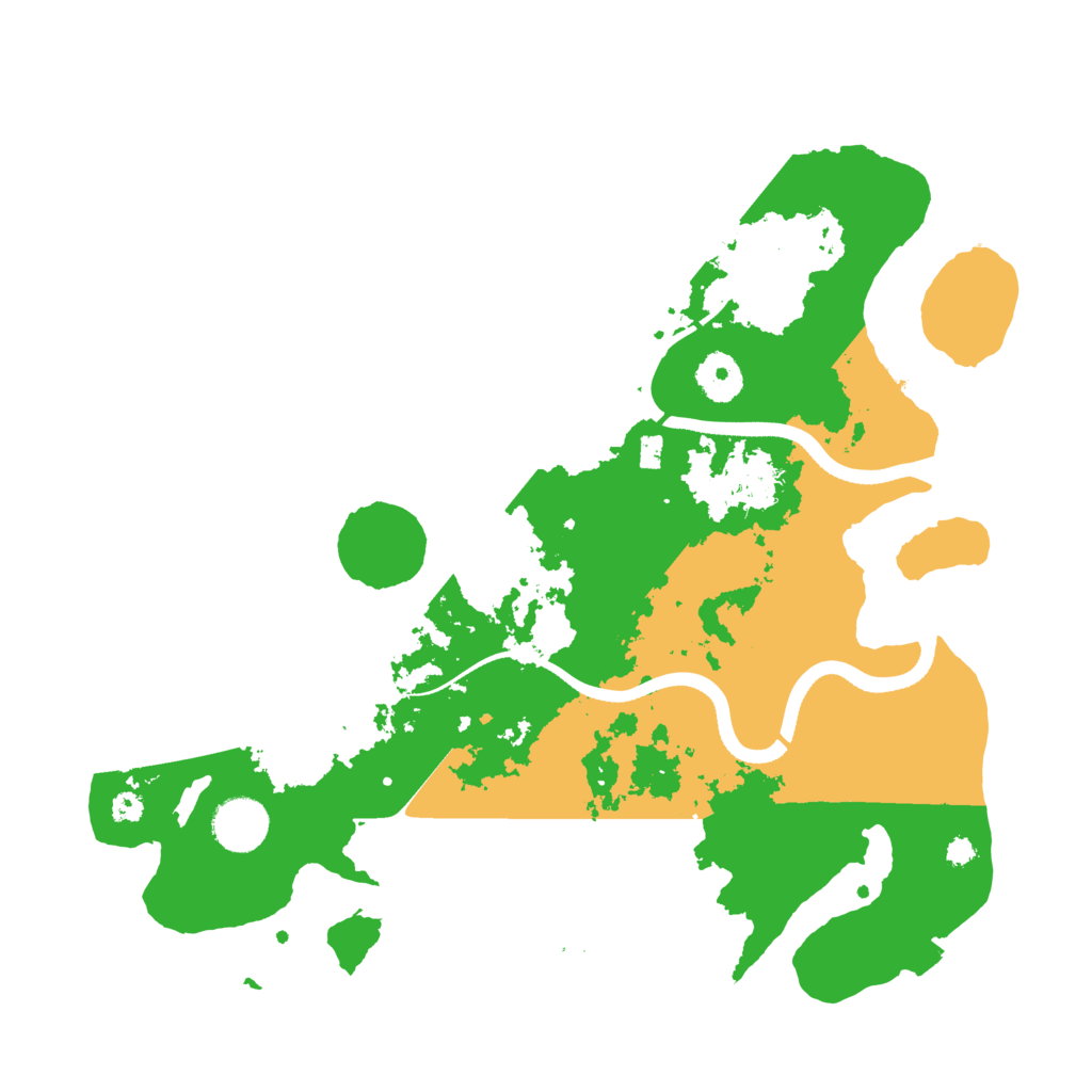 Biome Rust Map: Procedural Map, Size: 3500, Seed: 299578889