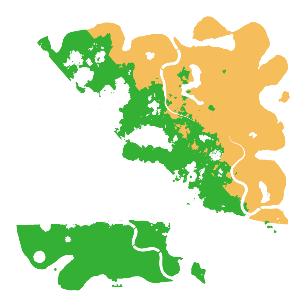 Biome Rust Map: Procedural Map, Size: 4500, Seed: 1248770721