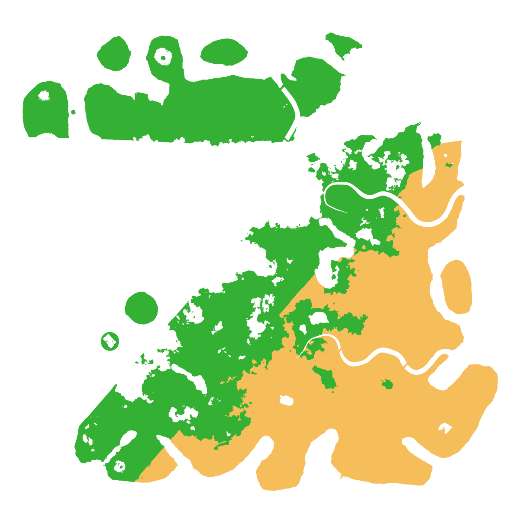 Biome Rust Map: Procedural Map, Size: 4500, Seed: 1995226572