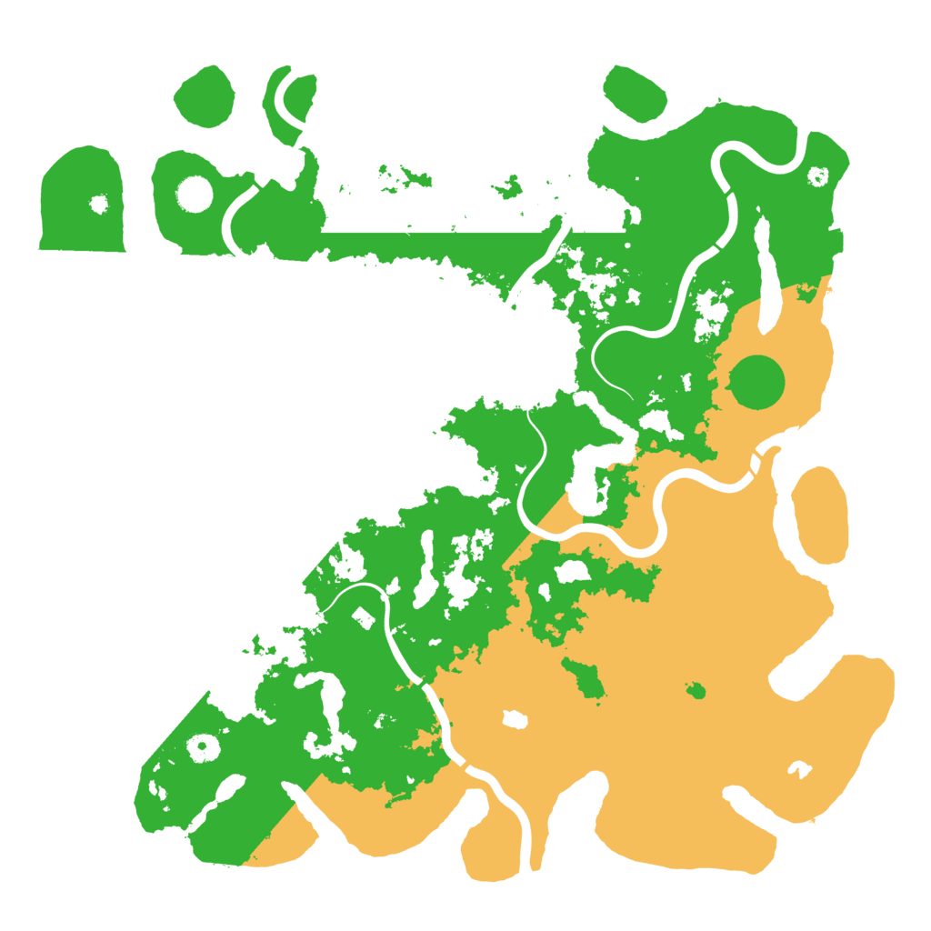 Biome Rust Map: Procedural Map, Size: 4500, Seed: 1995226572