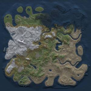 Thumbnail Rust Map: Procedural Map, Size: 4500, Seed: 1995226572, 16 Monuments