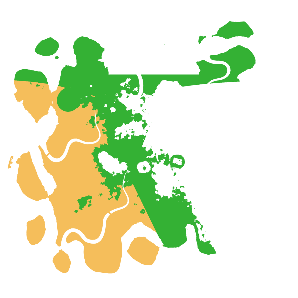 Biome Rust Map: Procedural Map, Size: 3500, Seed: 242075520