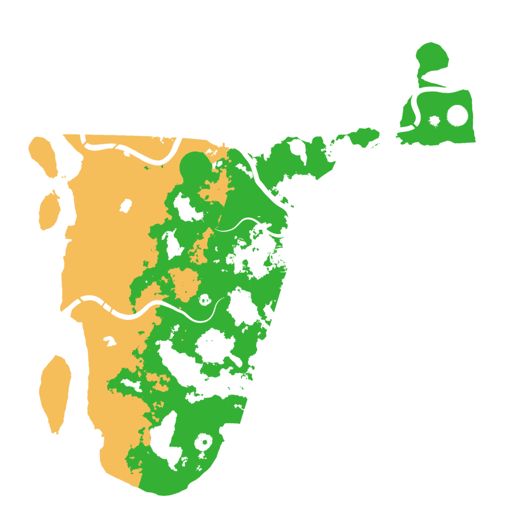 Biome Rust Map: Procedural Map, Size: 4500, Seed: 198774333