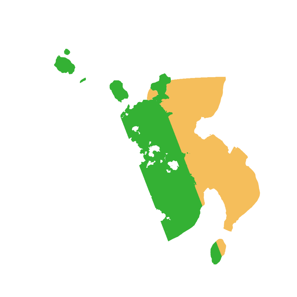Biome Rust Map: Procedural Map, Size: 2000, Seed: 448566186