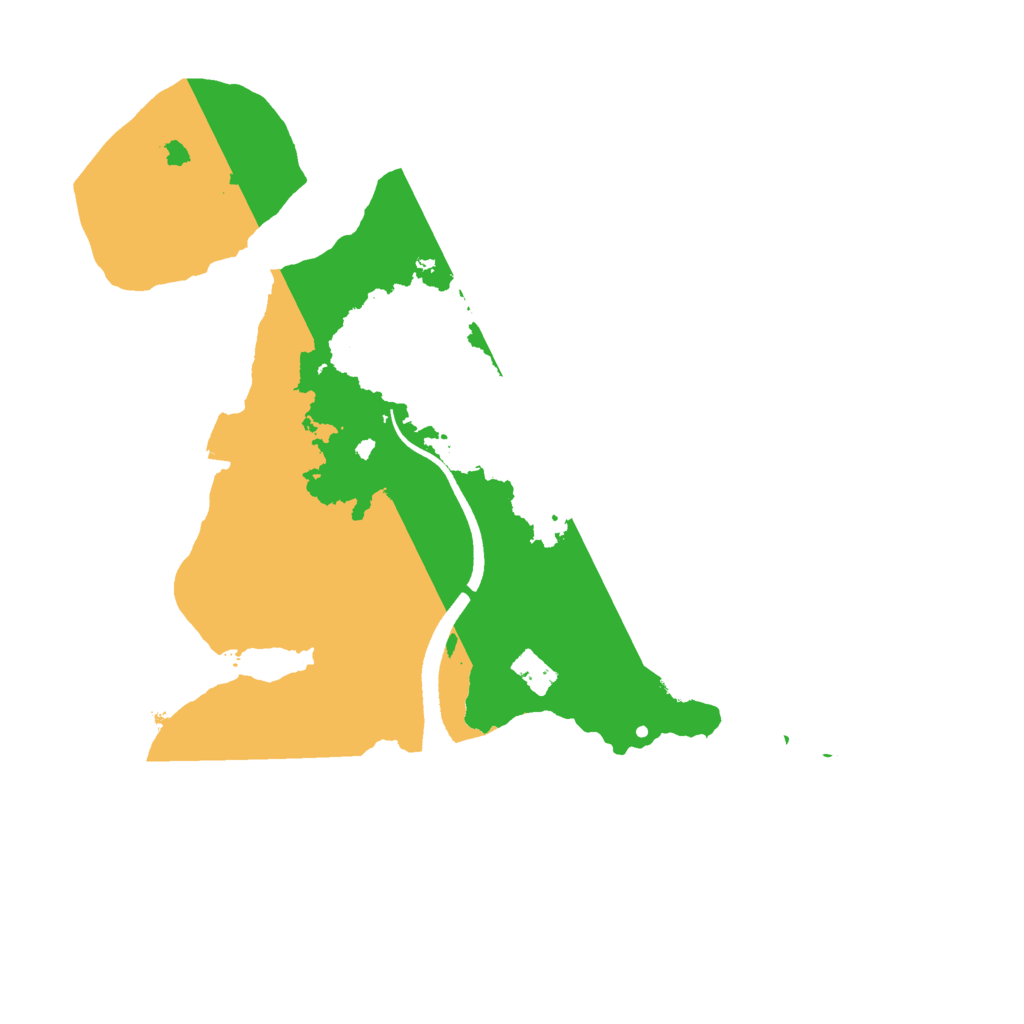 Biome Rust Map: Procedural Map, Size: 2500, Seed: 91577320