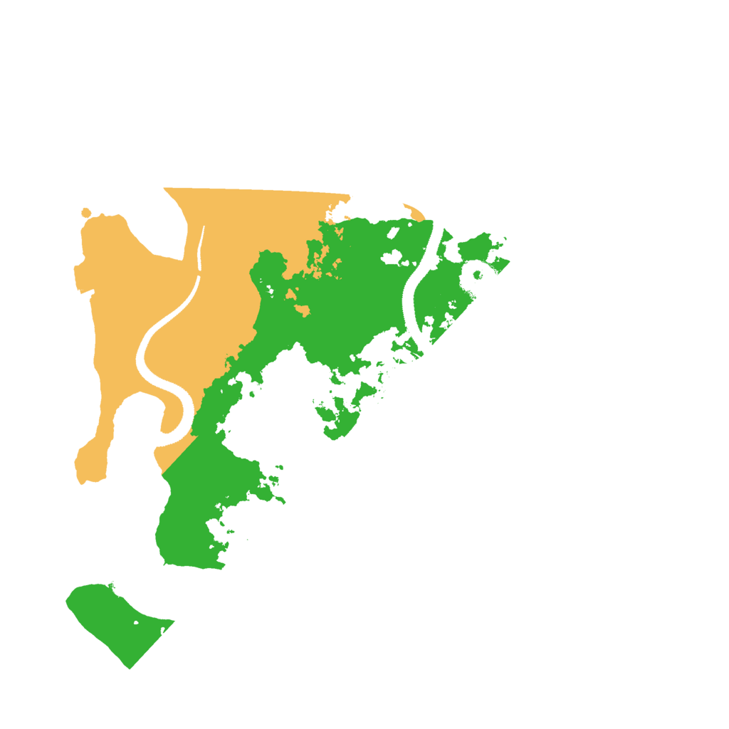 Biome Rust Map: Procedural Map, Size: 3000, Seed: 2126566555