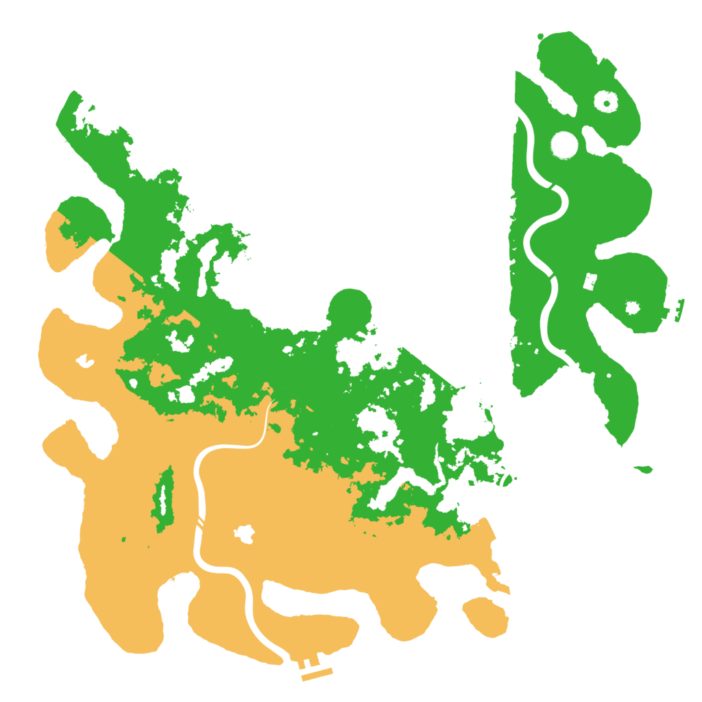 Biome Rust Map: Procedural Map, Size: 4500, Seed: 420696390