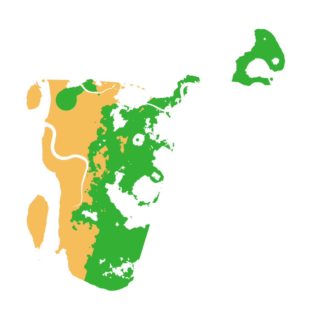 Biome Rust Map: Procedural Map, Size: 3900, Seed: 198774333