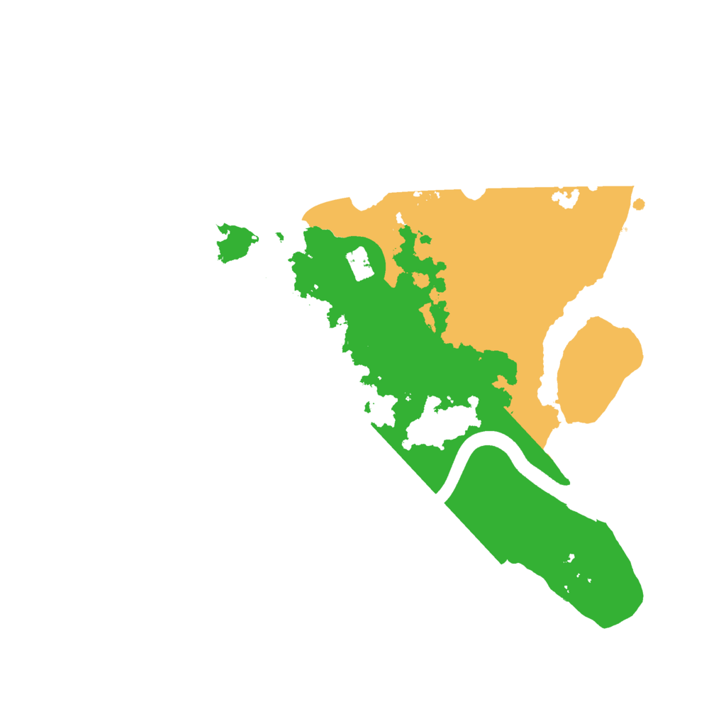 Biome Rust Map: Procedural Map, Size: 2500, Seed: 6216841