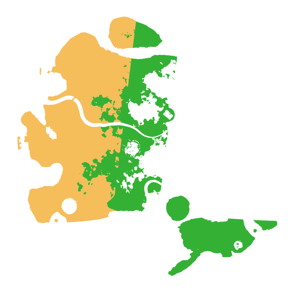 Biome Rust Map: Procedural Map, Size: 3500, Seed: 17063904