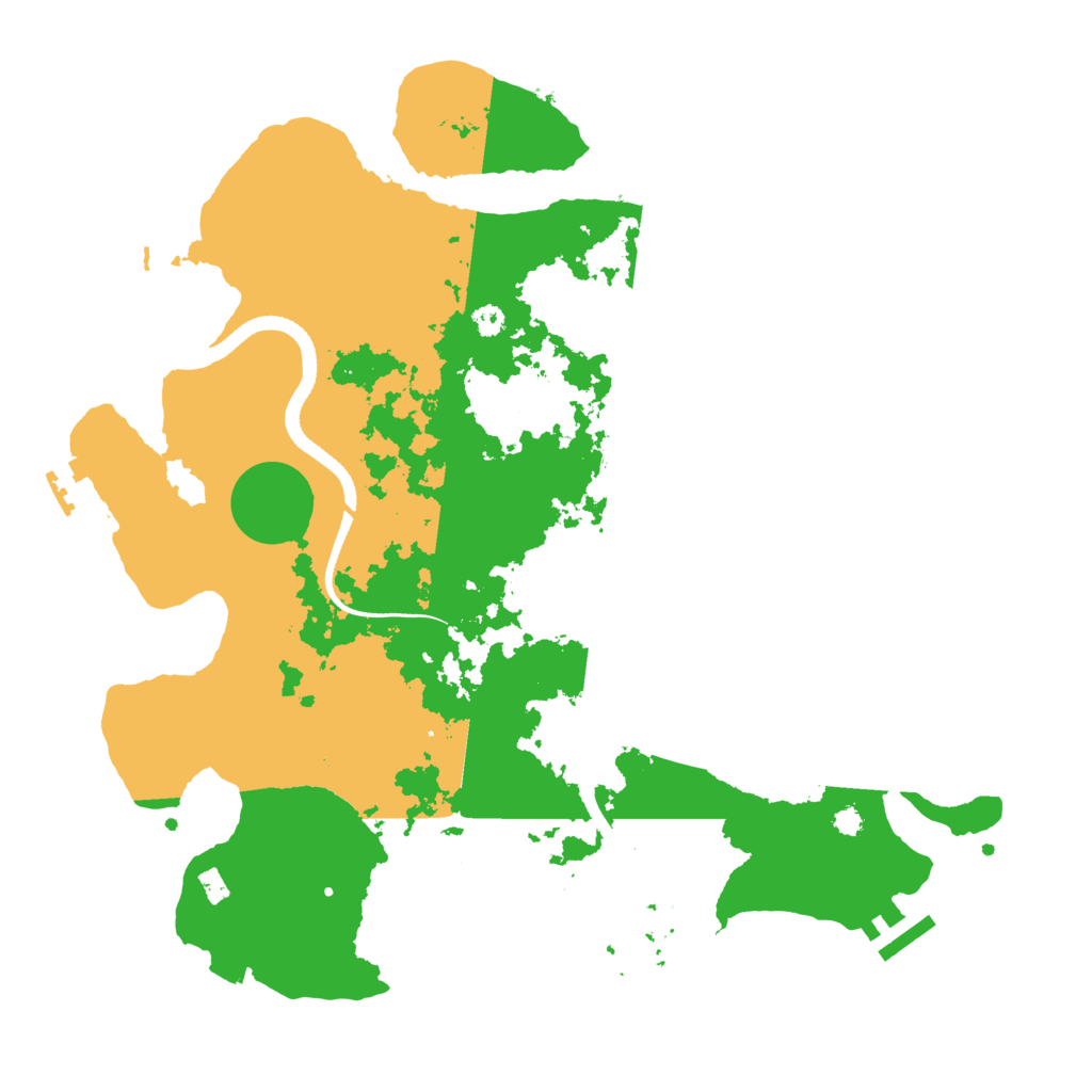 Biome Rust Map: Procedural Map, Size: 3500, Seed: 17063904