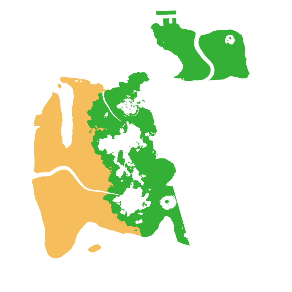 Biome Rust Map: Procedural Map, Size: 3000, Seed: 43857642