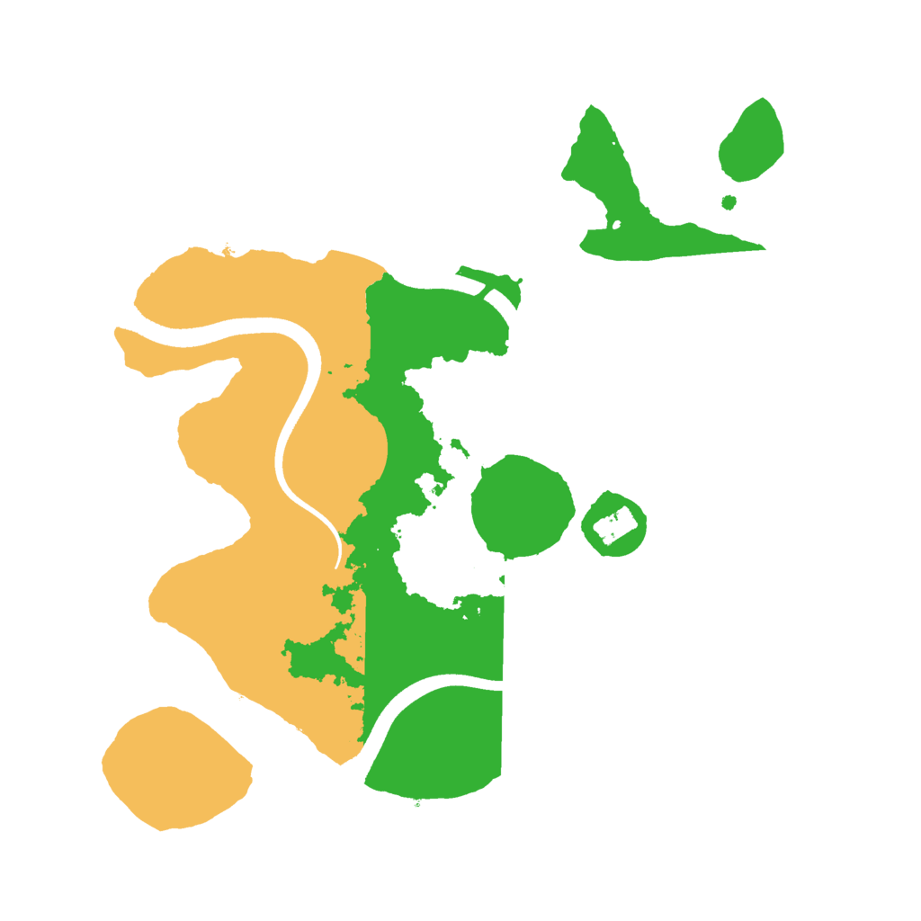 Biome Rust Map: Procedural Map, Size: 2500, Seed: 1436082754