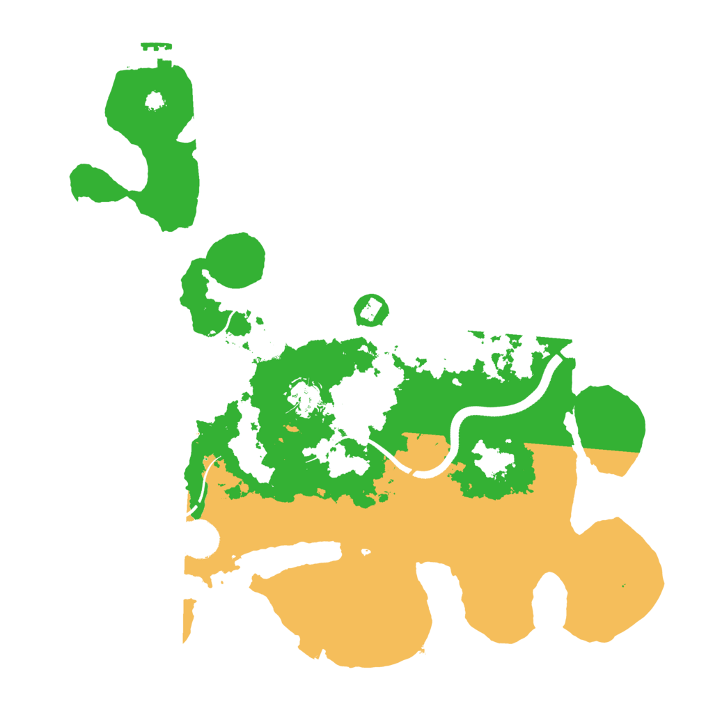 Biome Rust Map: Procedural Map, Size: 3500, Seed: 1076967621