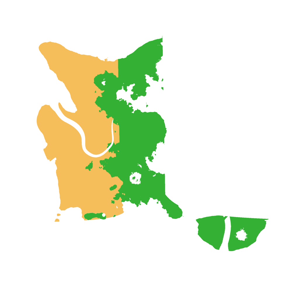 Biome Rust Map: Procedural Map, Size: 2500, Seed: 1838987825