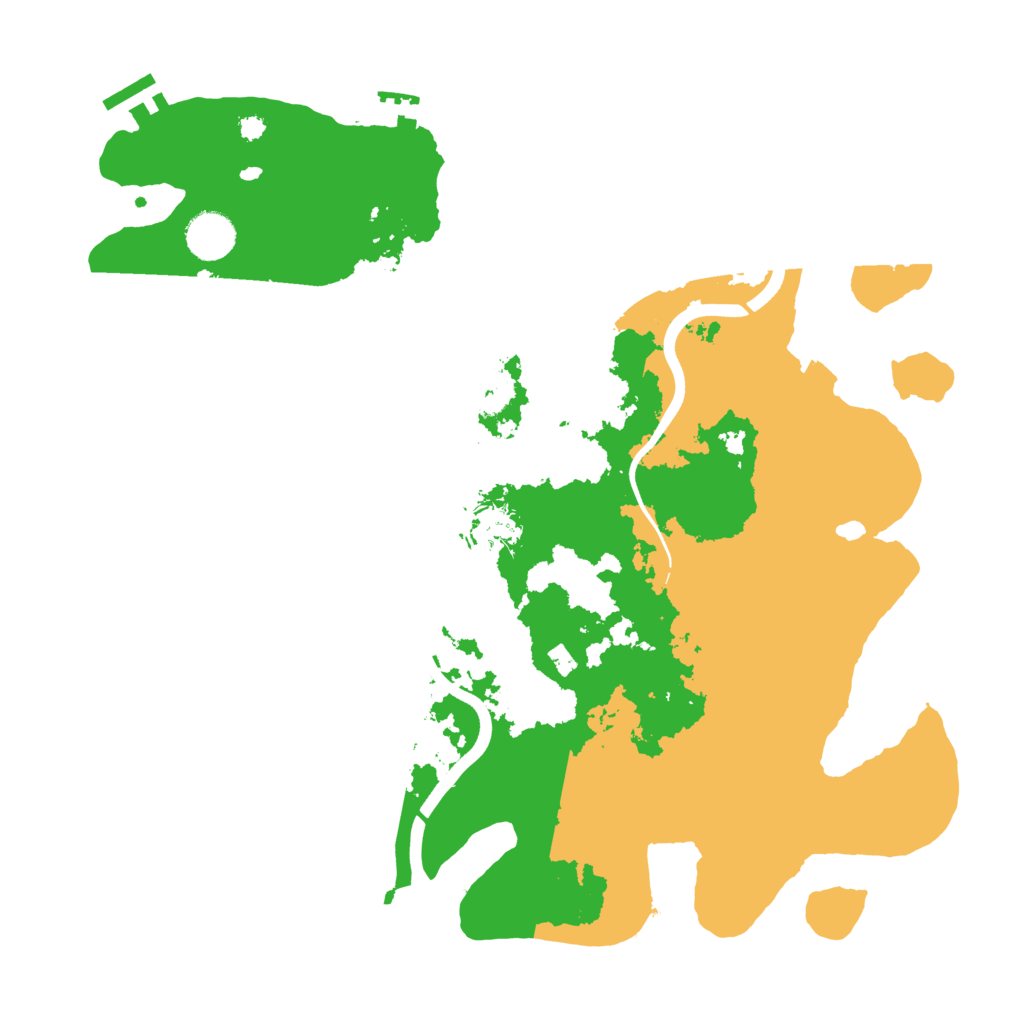 Biome Rust Map: Procedural Map, Size: 3700, Seed: 187929227