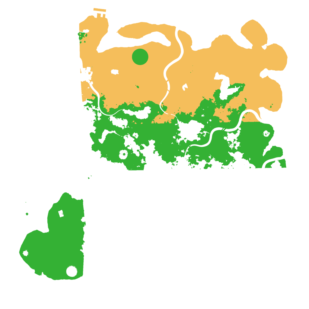 Biome Rust Map: Procedural Map, Size: 5000, Seed: 31237