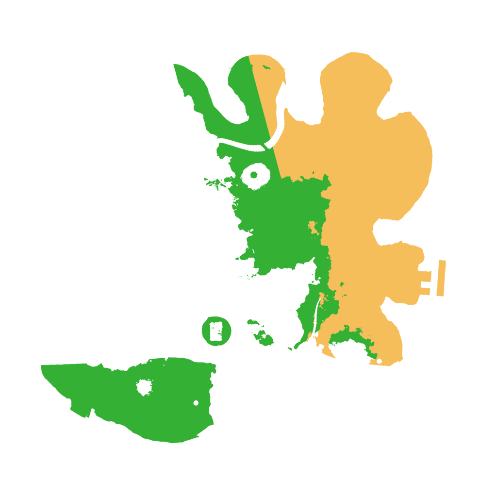 Biome Rust Map: Procedural Map, Size: 2800, Seed: 986201975