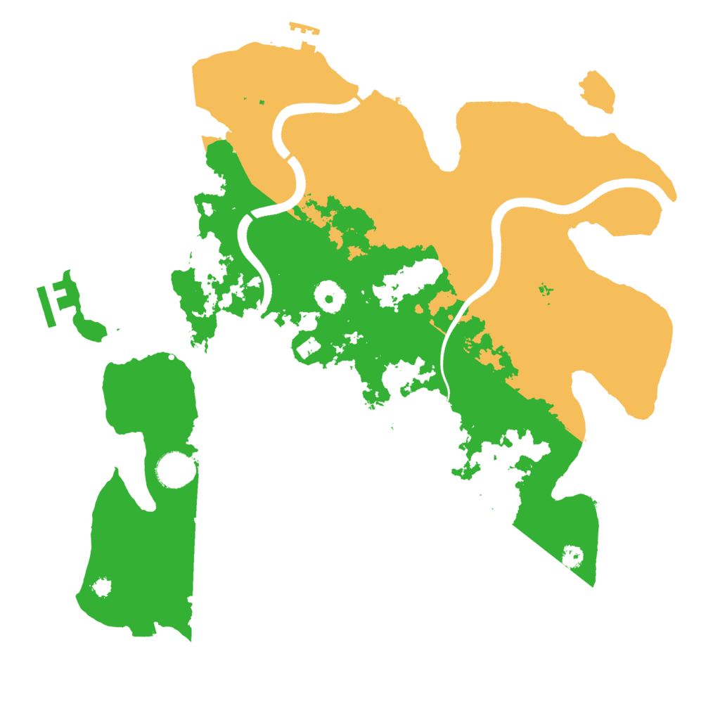 Biome Rust Map: Procedural Map, Size: 3500, Seed: 653799565