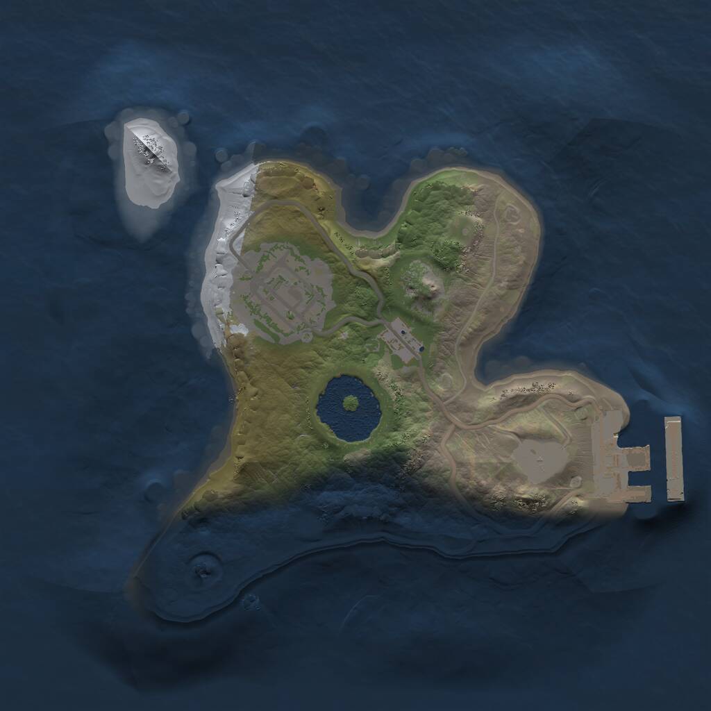 Rust Map: Procedural Map, Size: 1700, Seed: 1496647524, 3 Monuments