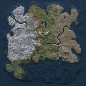 Thumbnail Rust Map: Procedural Map, Size: 4250, Seed: 752534300, 17 Monuments