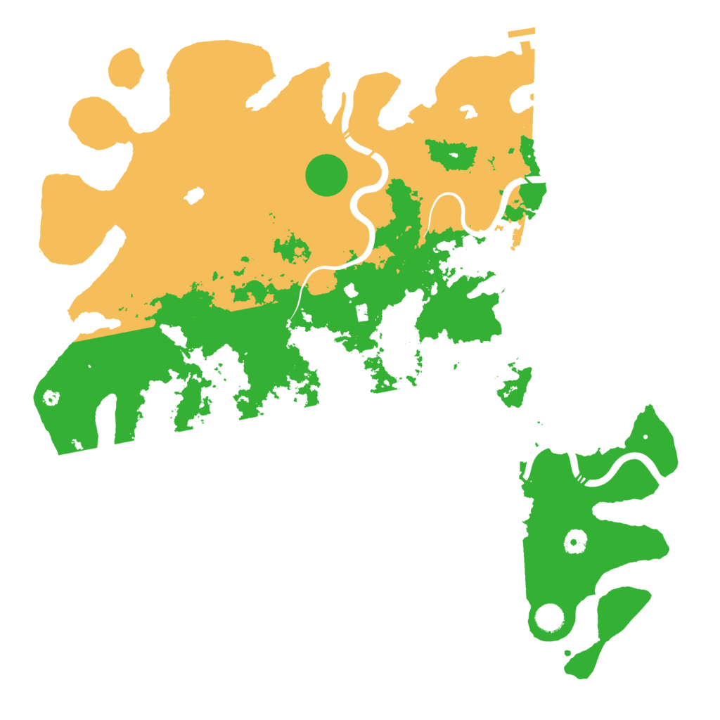Biome Rust Map: Procedural Map, Size: 4500, Seed: 660284452