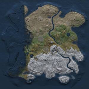 Thumbnail Rust Map: Procedural Map, Size: 3600, Seed: 178, 13 Monuments
