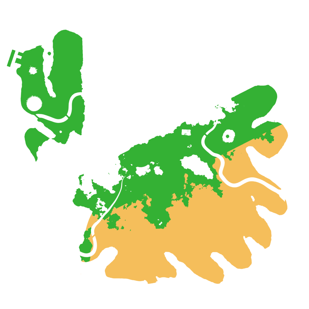 Biome Rust Map: Procedural Map, Size: 3600, Seed: 254