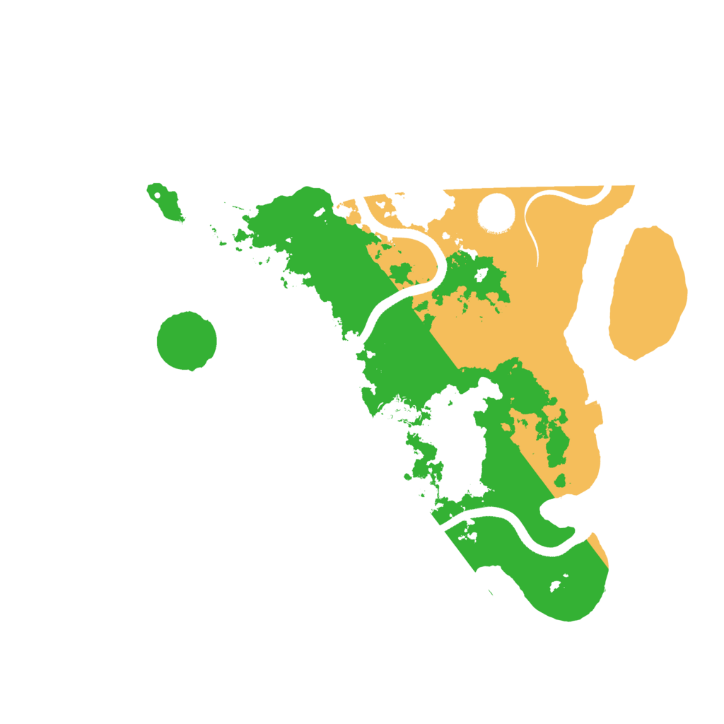 Biome Rust Map: Procedural Map, Size: 3500, Seed: 622613678