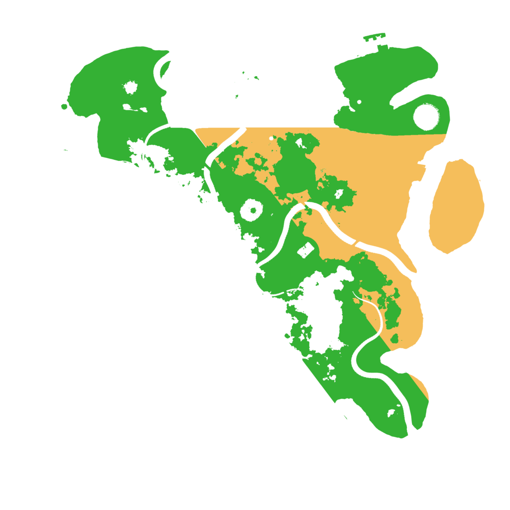 Biome Rust Map: Procedural Map, Size: 3500, Seed: 622613678
