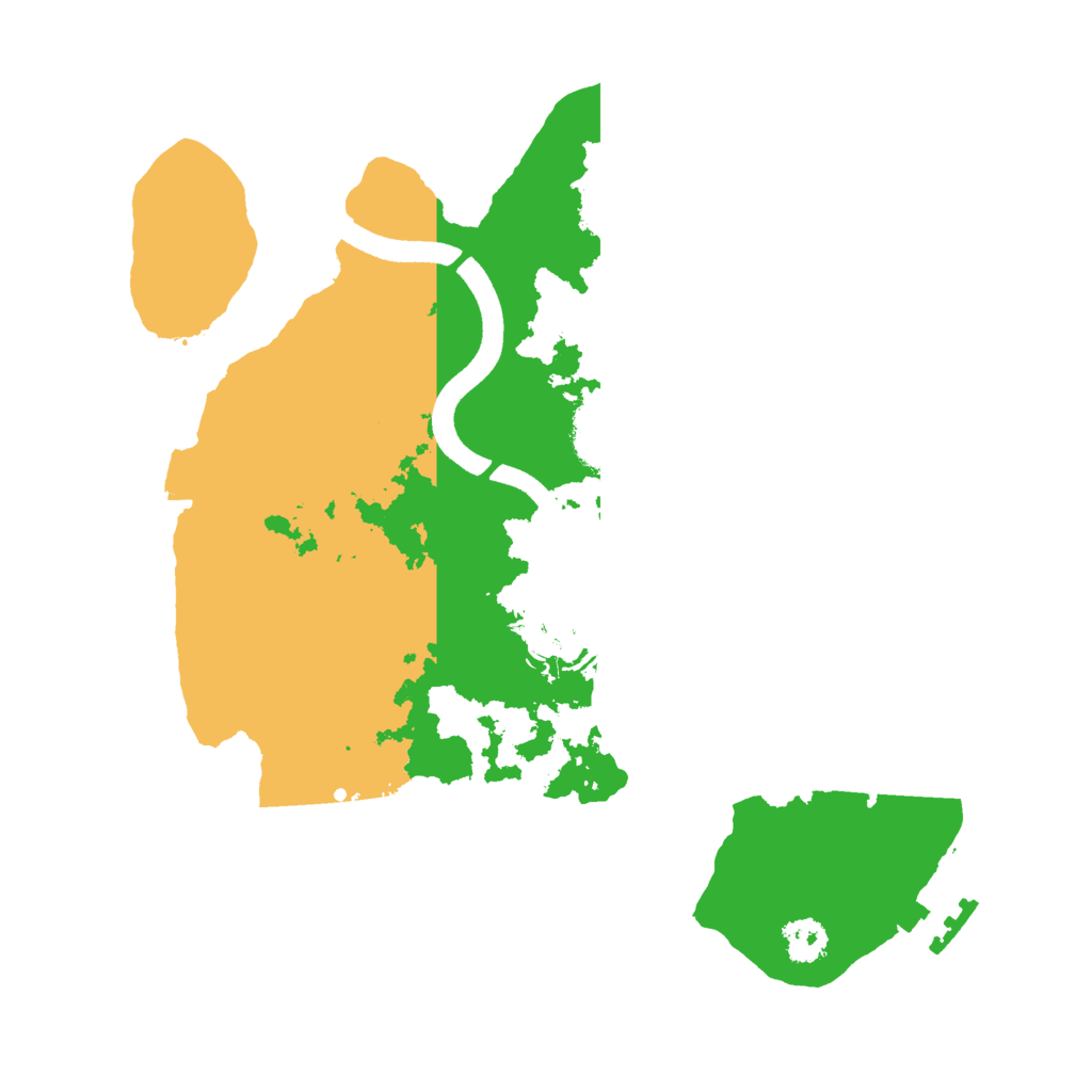 Biome Rust Map: Procedural Map, Size: 2500, Seed: 700700