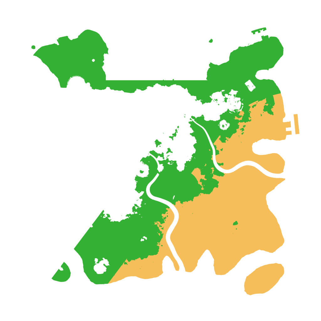 Biome Rust Map: Procedural Map, Size: 3250, Seed: 258345910